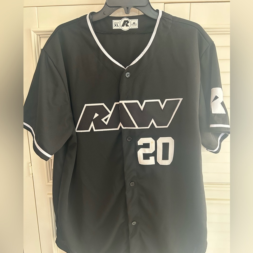 RAW ATHLETICS BASEBALL JERSEY Cotopaxi Black Adult XL Top